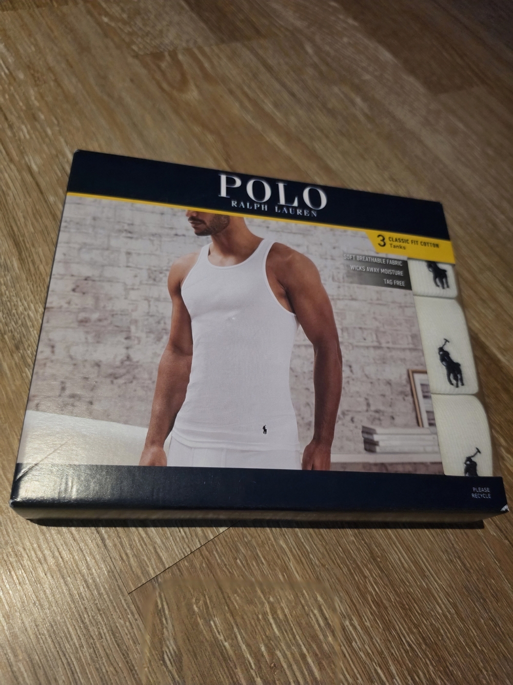 Polo by Ralph Lauren Men’s White Tank Top (3-Pack) - SMALL